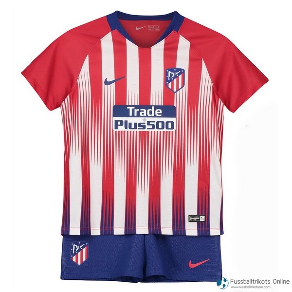 Atletico Madrid Trikot Heim Kinder 2018-19 Marine Rote Fussballtrikots Günstig